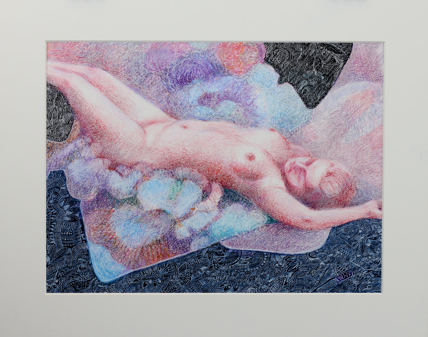 Overgivelse – pastell tegning av Berit E. Sviland | Galleri Drøbak