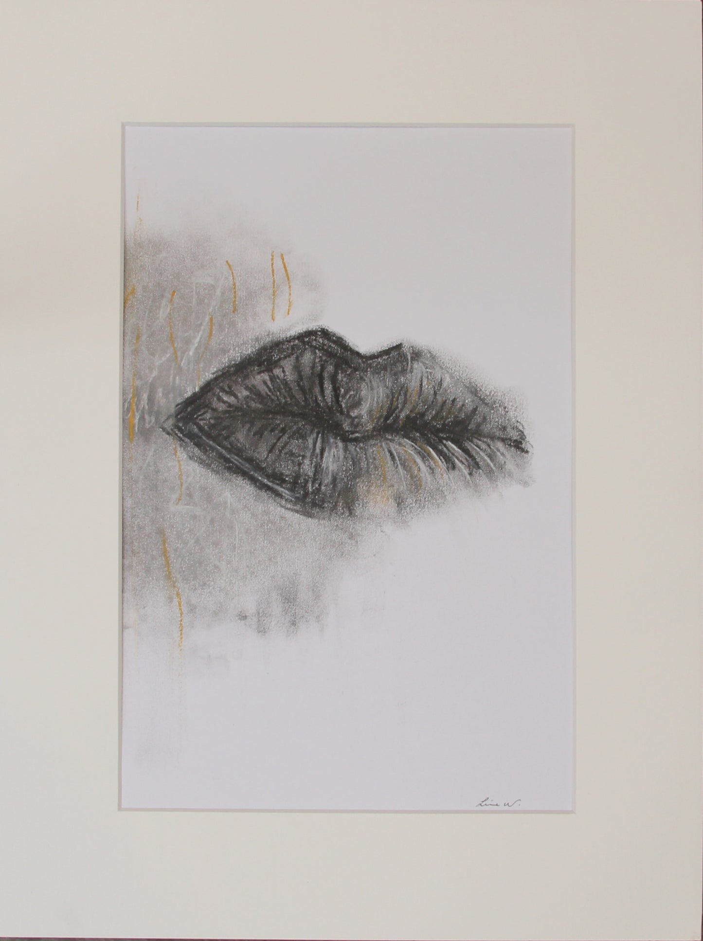 The Lips - Still with me – softpastell av Line Westgaard | Galleri Drøbak