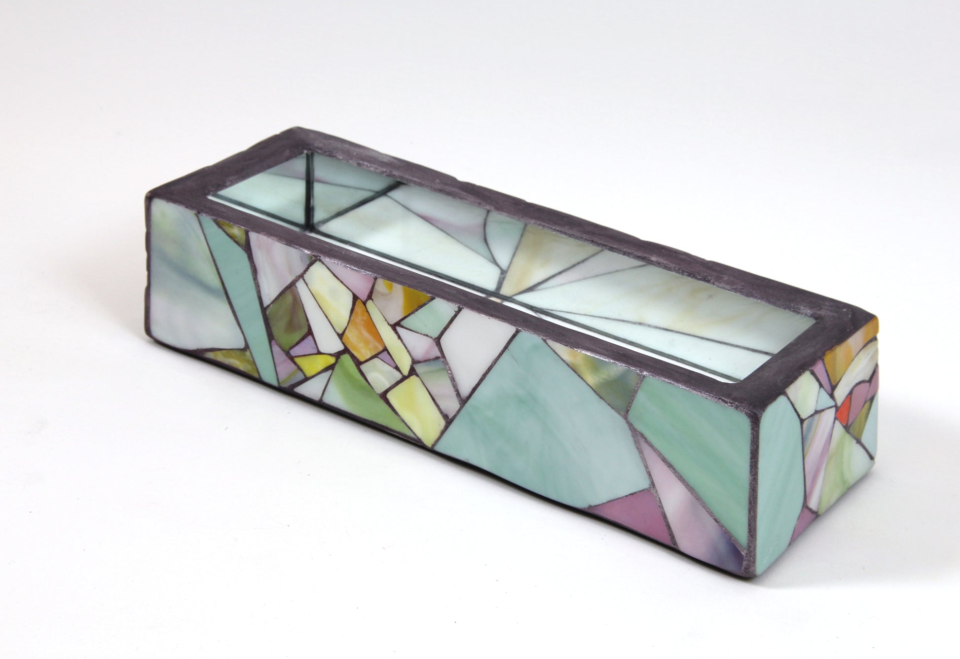 Skål 1 – glasskunst av Berit Sviland fra motsatt side