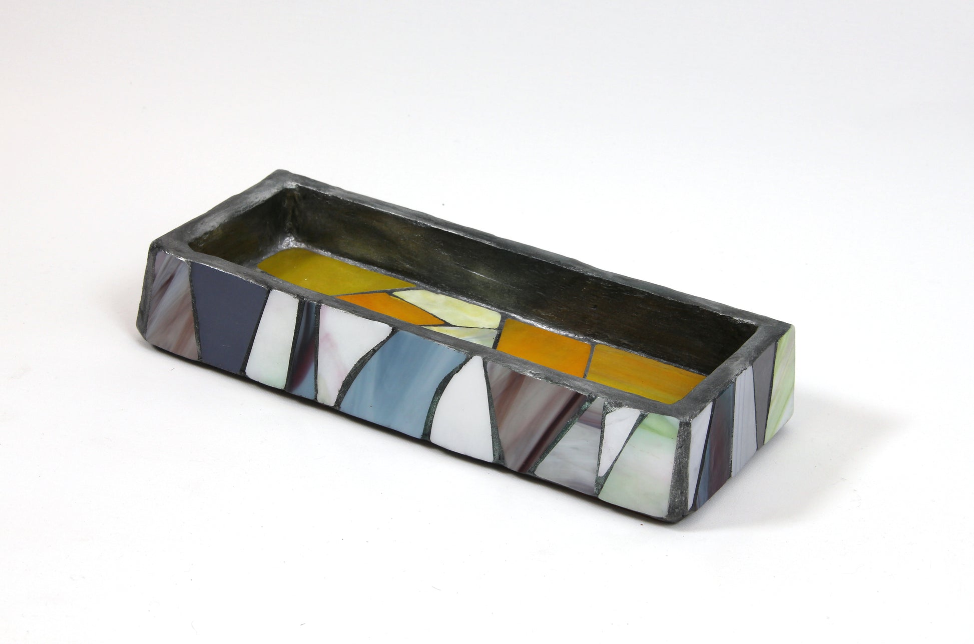 Skål 2 – glasskunst av Berit Sviland fra motsatt side