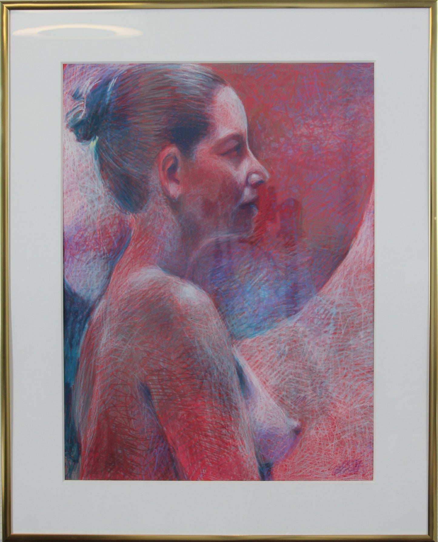 Julie – pastell tegning av Berit E. Sviland | Galleri Drøbak