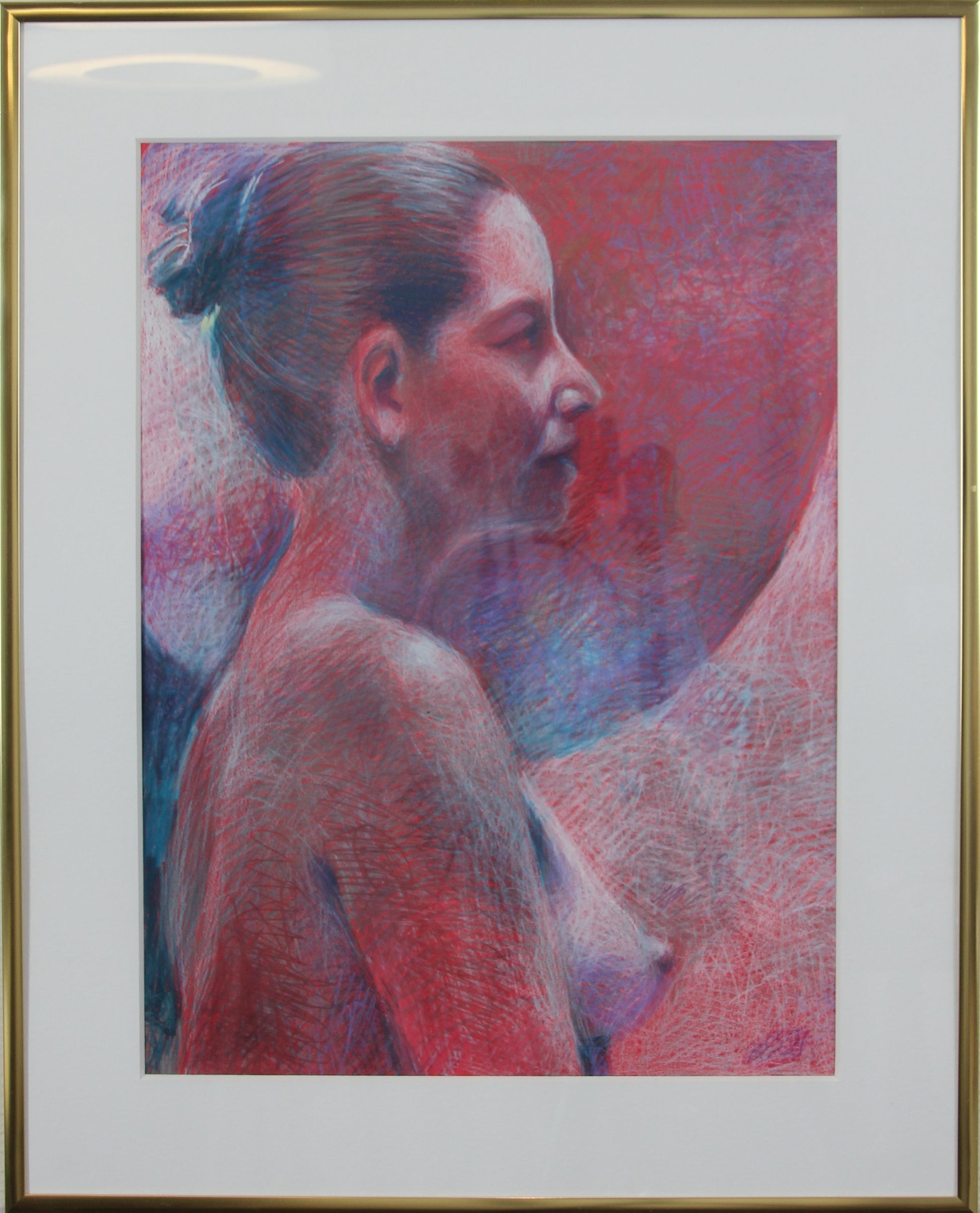 Julie – pastell tegning av Berit E. Sviland | Galleri Drøbak