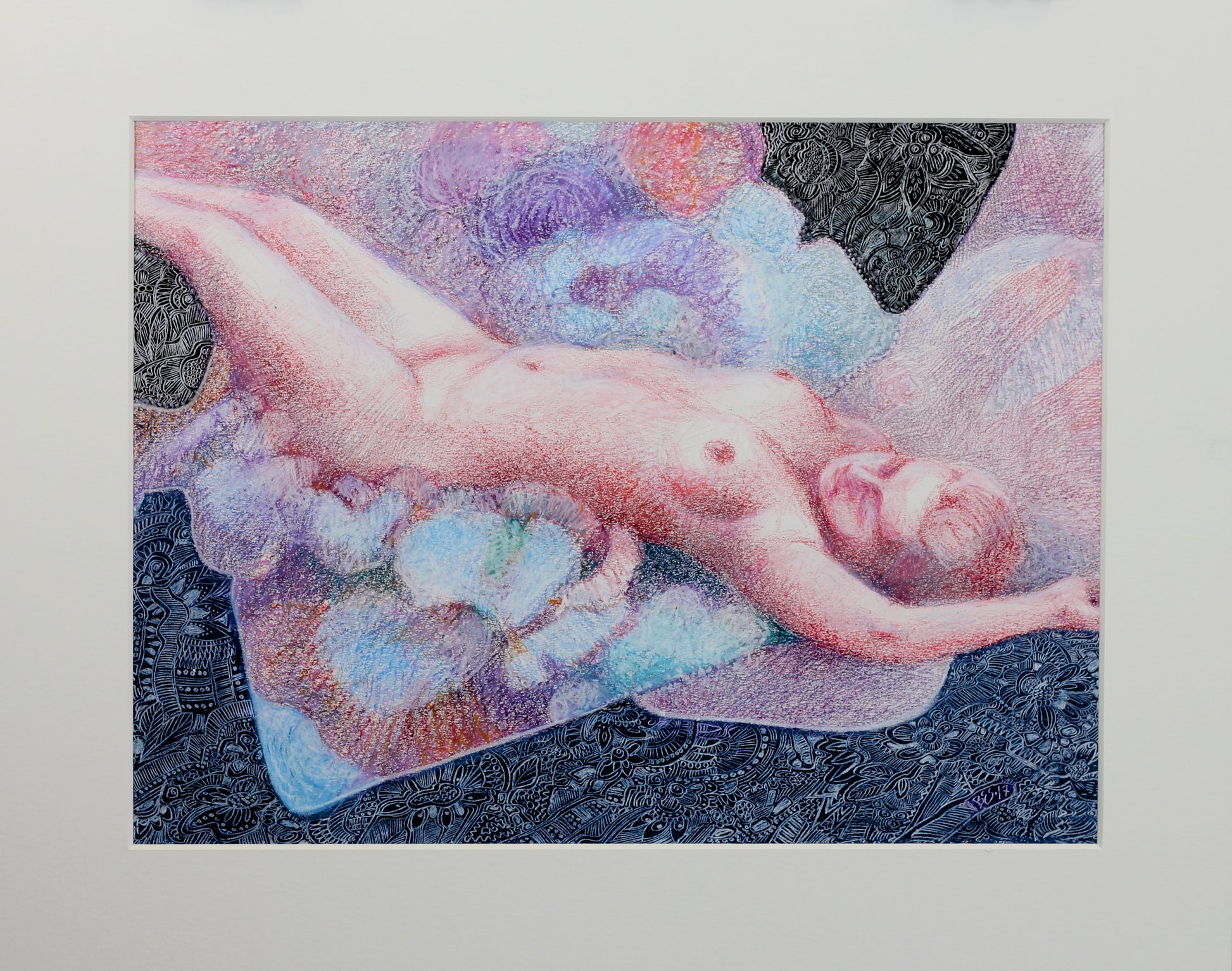 Overgivelse – pastell tegning av Berit E. Sviland | Galleri Drøbak