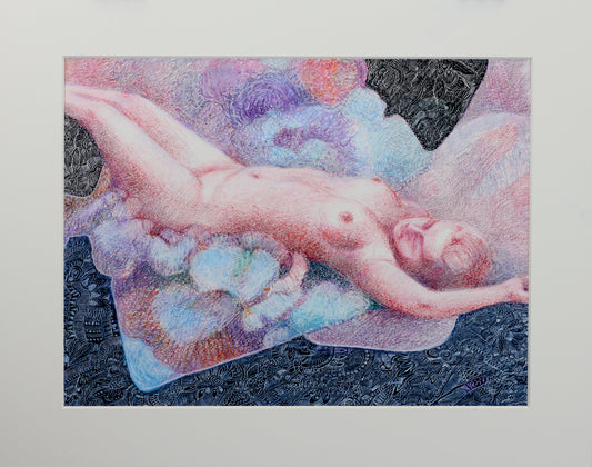 Overgivelse – pastell tegning av Berit E. Sviland | Galleri Drøbak