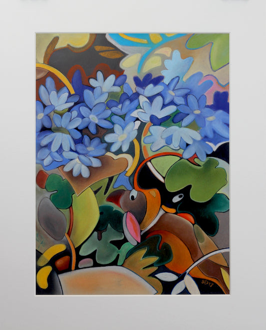 Skjult nærvær – pastell tegning av Berit E. Sviland | Galleri Drøbak