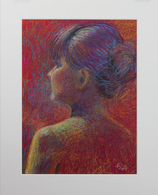 Stille styrke – pastell tegning av Berit E. Sviland | Galleri Drøbak