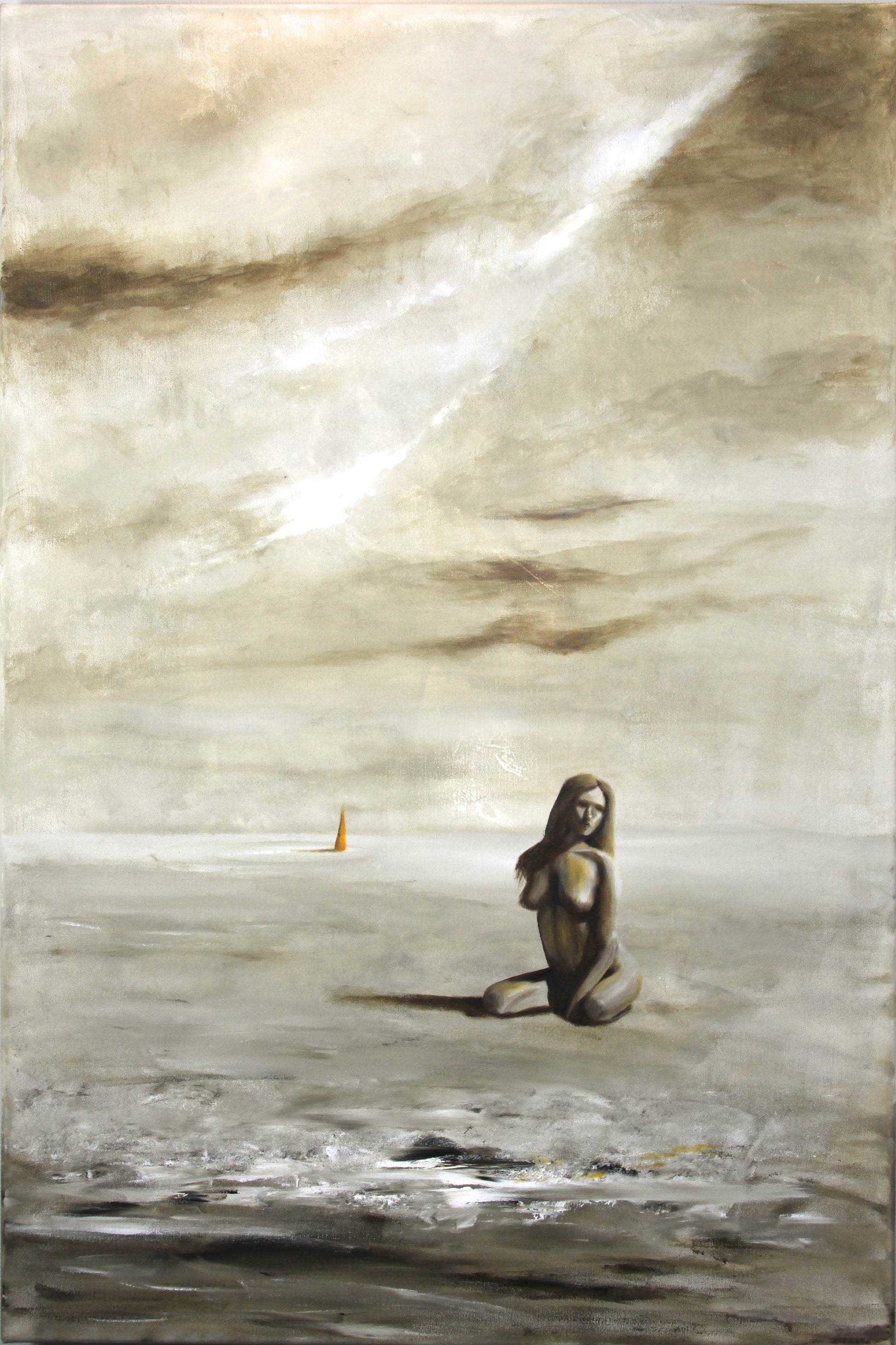 Dust & Gold II – oljemaleri av Irene Olaussen | Galleri Drøbak 
