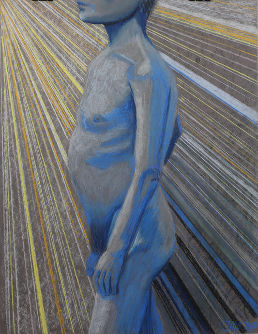 Lys – pastell tegning av Irene Olaussen | Galleri Drøbak