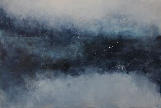 Frostmorgen – akrylmaleri av Linda Kolseth | Galleri Drøbak